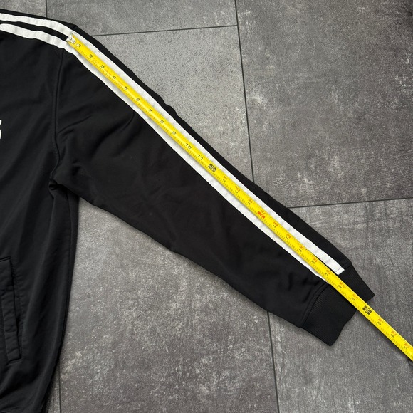 Reebok Great Britain Mens Track Jacket Black Striped Full Zip Embroidered Large - Picture 5 of 7